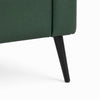 Heya Lounge Sofa Chair Set of 2 | Track Arms | Green Faux Leather