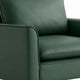 Heya Lounge Sofa Chair Set of 2 | Track Arms | Green Faux Leather