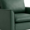 Heya Lounge Sofa Chair Set of 2 | Track Arms | Green Faux Leather