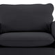 Heya Lounge Sofa Chair Set of 2 | Track Arms | Black Faux Leather