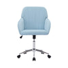 Kena Swivel Office Chair | Baby Blue Tufted Velvet | Adjustable Height