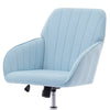 Kena Swivel Office Chair | Baby Blue Tufted Velvet | Adjustable Height