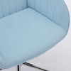 Kena Swivel Office Chair | Baby Blue Tufted Velvet | Adjustable Height