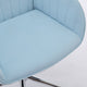 Kena Swivel Office Chair | Baby Blue Tufted Velvet | Adjustable Height