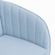Kena Swivel Office Chair | Baby Blue Tufted Velvet | Adjustable Height