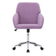 Kena Swivel Office Chair | Lilac Purple Tufted Velvet | Adjustable Height