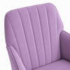 Kena Swivel Office Chair | Lilac Purple Tufted Velvet | Adjustable Height
