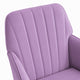 Kena Swivel Office Chair | Lilac Purple Tufted Velvet | Adjustable Height