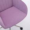 Kena Swivel Office Chair | Lilac Purple Tufted Velvet | Adjustable Height