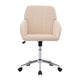Kena Swivel Office Chair | Khaki Tufted Velvet | Adjustable Height