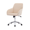 Kena Swivel Office Chair | Khaki Tufted Velvet | Adjustable Height