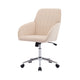 Kena Swivel Office Chair | Khaki Tufted Velvet | Adjustable Height