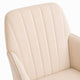 Kena Swivel Office Chair | Khaki Tufted Velvet | Adjustable Height