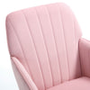 Kena Swivel Office Chair | Baby Pink Tufted Velvet | Adjustable Height