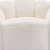 Lery Lotus Accent Sofa Chair | Compressed Bean Bag | White Faux Fur