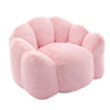 Lery Lotus Accent Sofa Chair | Compressed Bean Bag | Pink Faux Fur
