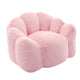 Lery Lotus Accent Sofa Chair | Compressed Bean Bag | Pink Faux Fur