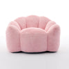 Lery Lotus Accent Sofa Chair | Compressed Bean Bag | Pink Faux Fur