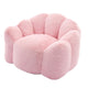 Lery Lotus Accent Sofa Chair | Compressed Bean Bag | Pink Faux Fur