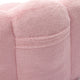 Lery Lotus Accent Sofa Chair | Compressed Bean Bag | Pink Faux Fur