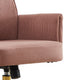 Swivel Office Chair | Light Pink Corduroy | Adjustable Height | Gold Base