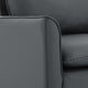 Heya Lounge Sofa Chair Set of 2 | Track Arms | Light Gray Faux Leather