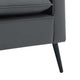 Heya Lounge Sofa Chair Set of 2 | Track Arms | Light Gray Faux Leather