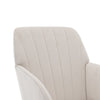 Kena Swivel Office Chair | Adjustable Height | Beige Tufted Velvet | Gold