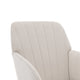 Kena Swivel Office Chair | Adjustable Height | Beige Tufted Velvet | Gold
