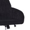 Kena Swivel Office Chair | Adjustable Height | Black Tufted Velvet | Gold