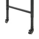 Sumi Overbed Desk I Adjustable Height I Rustic Brown I Black Metal 72"