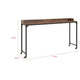Sumi Overbed Desk I Adjustable Height I Rustic Brown I Black Metal 72"