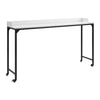 Sumi Overbed Desk I Adjustable Height I White Wood I Black Metal 72"