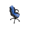 Gaming Office Chair w Casters I Foam Fill Black & Blue Faux Leather