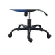 Gaming Office Chair w Casters I Foam Fill Black & Blue Faux Leather