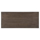 Tola Writing Desk I Hidden Drawer I Scrolled Base I Dark Oak Brown 60"