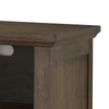 Tola Mobile File Cabinet I Open Shelf & Drawer I Dark Oak Brown 28"
