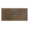 Meza Counter Height Writing Desk I 6 Shelves I Brown I Black Metal 60"