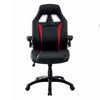 Gaming Office Chair I Sports Car Seat I Flip Arms I Red & Black Faux Leather