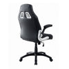 Gaming Office Chair I Sports Car Seat I Flip Arms I Red & Black Faux Leather