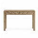 Writing Desk w Drawer I Angular Planks I Square Legs I Light Brown 48"