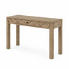 Writing Desk w Drawer I Angular Planks I Square Legs I Light Brown 48"