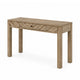 Writing Desk w Drawer I Angular Planks I Square Legs I Light Brown 48"