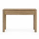 Writing Desk w Drawer I Angular Planks I Square Legs I Light Brown 48"