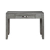 Gare Writing Desk w Drawer I Frame Molding I Rustic Gray & Silver 42"