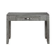 Gare Writing Desk w Drawer I Frame Molding I Rustic Gray & Silver 42"