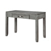 Gare Writing Desk w Drawer I Frame Molding I Rustic Gray & Silver 42"