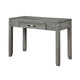 Gare Writing Desk w Drawer I Frame Molding I Rustic Gray & Silver 42"