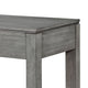 Gare Writing Desk w Drawer I Frame Molding I Rustic Gray & Silver 42"