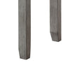 Gare Writing Desk w Drawer I Frame Molding I Rustic Gray & Silver 42"